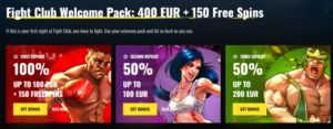 Fight Club Casino deposit bonus packages