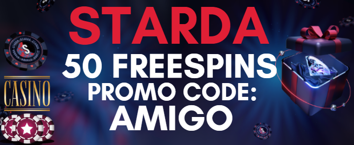 Starda Casino: No deposit bonus 50 free spins with promo code