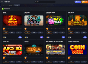  Martin casino - Purchased Free Spins for Tropicoins