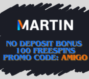 Martin casino — 100 free spins no deposit bonus