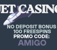 Jet casino no deposit bonus promo code AMIGO