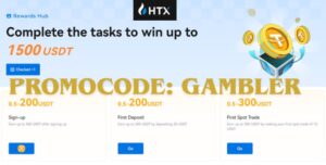 Get a $1,500 bonus on the HTX exchange with promo code Gambler 1 Promo code for the HTX cryptocurrency exchange