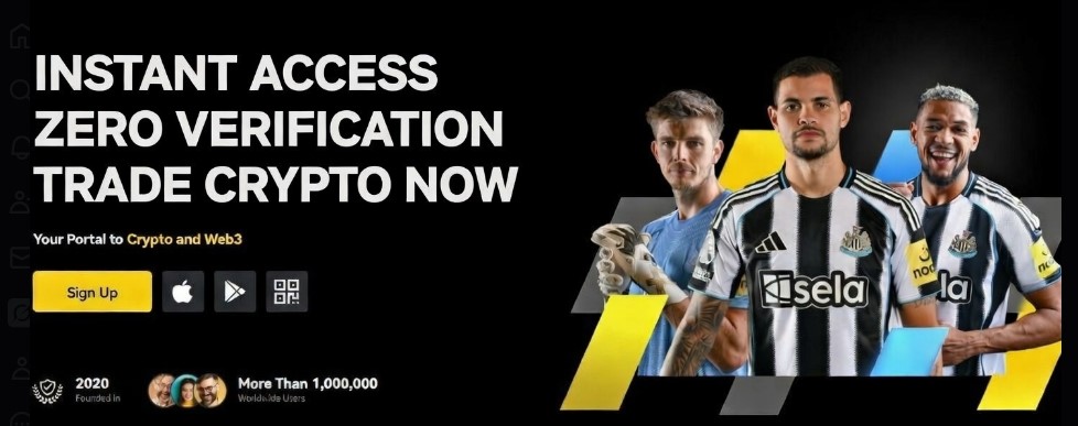 BYDFi crypto exchange expert review – no KYC limits, low fees, trading dashboard with charts and features overview banner