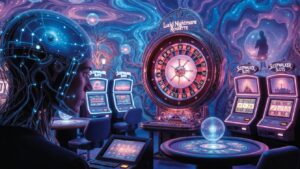 Neuro-Dream Jackpot 2028: The Casino That Invades Your Dreams and Bets with Your Subconscious 3 What if your casino played while you sleep? Neuro-Dream Jackpot uses brain-computer tech to turn dreams into slots, poker from memories, and crashes from panic