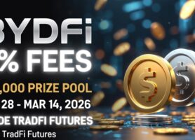 BYDFi 0% Fees on TradFi Futures: Win Real Gold, Silver & Share $70,000 Prize Pool!