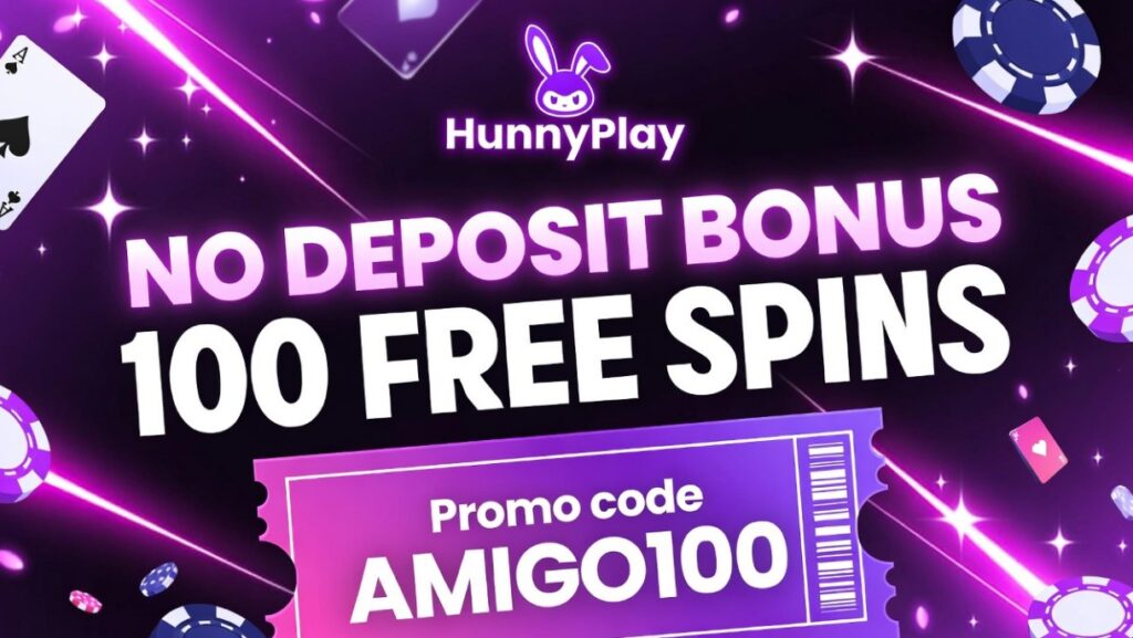 Hunny Play 100 free spins no deposit bonus